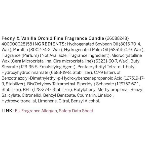 Victorias Secret Bombshell Peony & Vanilla Orchid Candle Fine Fragrance:NIB - Picture 8 of 8